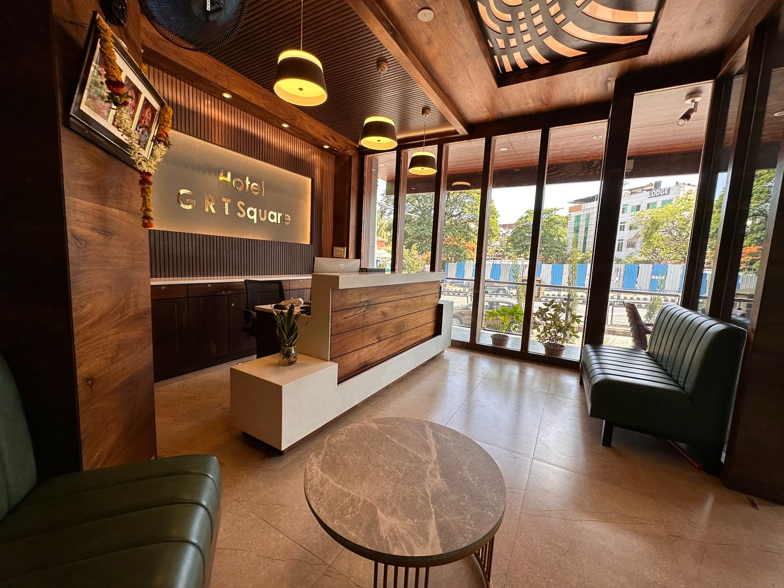 Hotel GRT Square reception in Dharwad